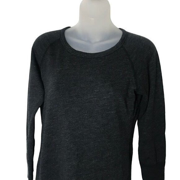 James Perse Grey Black  Marbled Light Sweatshirt Dress Size 1 - Picture 3 of 8